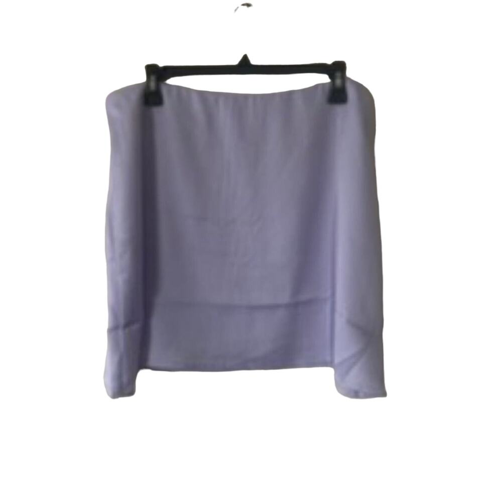 $69 NWT WeWoreWhat Mini Slip Skirt Satin Charmeuse Light Purple Lilac Womens XL